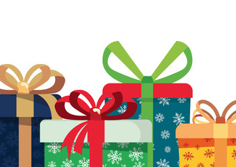 wrapped gift boxes party celebration