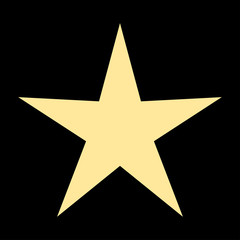 Vector illustration of star icon. Flat style - Vector