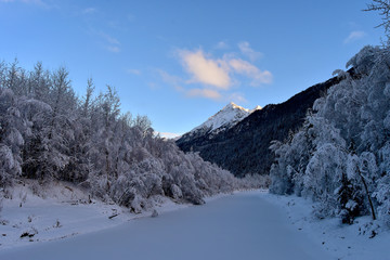 Fototapeta premium Frozen river