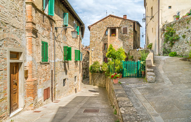 Fototapeta na wymiar Scenic sight in Anghiari, in the Province of Arezzo, Tuscany, Italy.