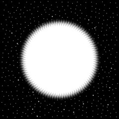 Star on cosmic background. © konstan