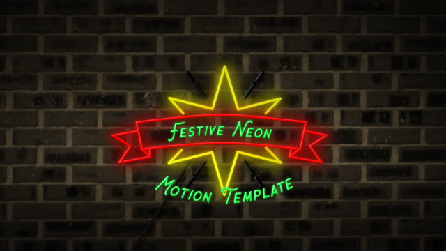Festive Neon Titles