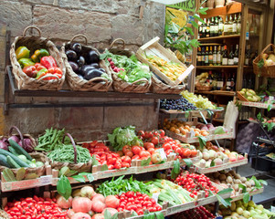 fresh vegetables at the market