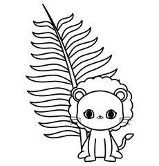 tropical flowers and cute animals design