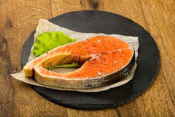 Raw salmon