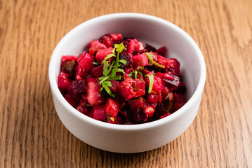 beetroot salad with herbs