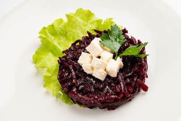 beetroot salad with cheese