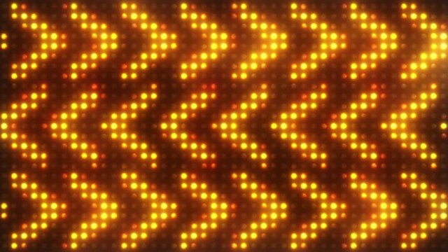 Flashing lights bulb spotlight flood lights arrow vj led wall stage led display blinking lights motion graphics background backdrop 4k Ultra HD