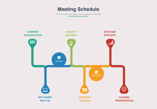 Meeting Schedule Infographic Layout