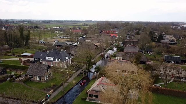 "Litte Venedig of Netherlands" Drone Areal "River Town"