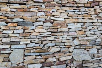 Detail of Medieval stone wall, background