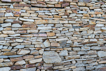 Detail of Medieval stone wall, background