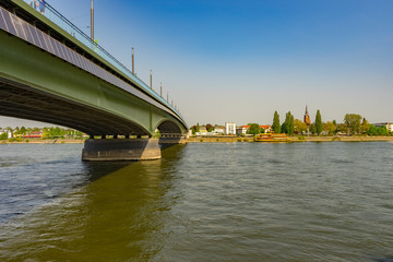 Summer View to the Kennedy Bridge in Bonn