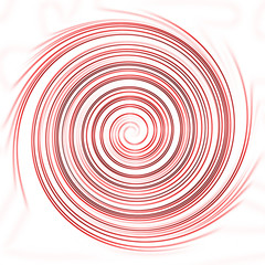 Spiral circle swirl effect red