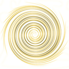 Spiral circle swirl effect yellow