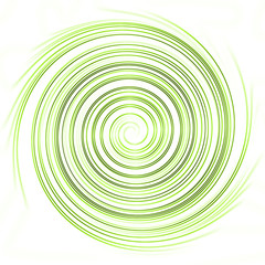 Spiral circle swirl effect green