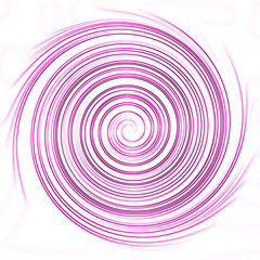 Spiral circle swirl effect pink