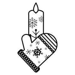 Christmas glove design