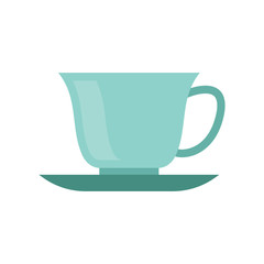 Cup and saucer. Vector illustration. EPS 10.