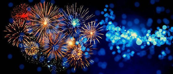Fototapeta premium Wunderschönes Feuerwerk