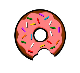 donut with sprinkles and icing