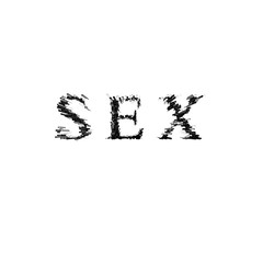 3d text illustration depth effect sex