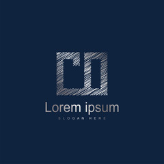 Initial Letter CO logo Template Vector Design