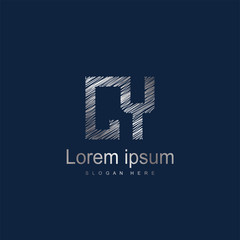 Initial Letter CY logo Template Vector Design