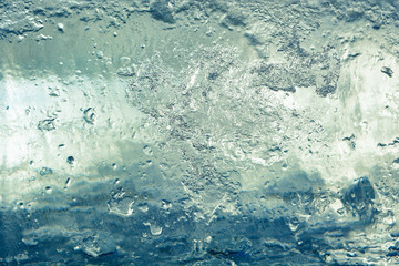 The texture of the ice. The frozen water.Winter background  