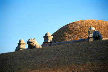 Uireung Royal Tombs of the Joseon Dynasty located in Seoul, Korea.