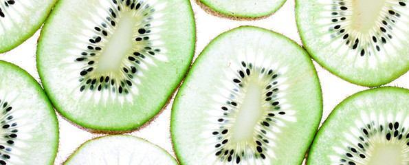 Fototapeta premium Kiwi slices background