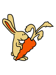 karotte kaninchen riesig groß essen hunger lecker hase kaninchen süß niedlich klein comic cartoon häschen clipart haustier