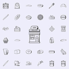 bakery shop icon. Bakery shop icons universal set for web and mobile