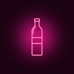 bottle of water icon. Elements of Bottle in neon style icons. Simple icon for websites, web design, mobile app, info graphics
