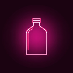 wide bottle icon. Elements of Bottle in neon style icons. Simple icon for websites, web design, mobile app, info graphics