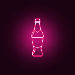 bottle of tequila icon. Elements of Bottle in neon style icons. Simple icon for websites, web design, mobile app, info graphics