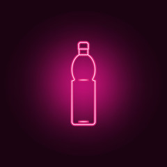 plastic oil bottle icon. Elements of Bottle in neon style icons. Simple icon for websites, web design, mobile app, info graphics