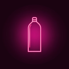bottle of alcohol icon. Elements of Bottle in neon style icons. Simple icon for websites, web design, mobile app, info graphics