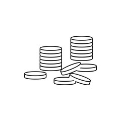Money mess icon. Element of chaos for mobile concept and web apps icon. Thin line icon for website design and development, app development