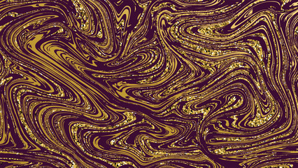 Marble gold texture seamless background.Purple abstract golden luxury pattern.Violet liquid fluid marbling flow effect for cover, fabric, textile, wrapping or print. Seamless pattern, background.