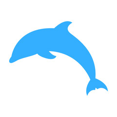dolphin, animal icon