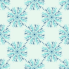 Simple floral seamless pattern background.