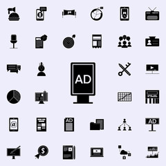 advertising stand icon. Digital Marketing icons universal set for web and mobile
