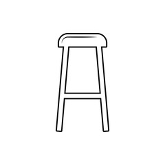 stool icon. Element of Furniture for mobile concept and web apps icon. Thin line icon for website design and development, app development