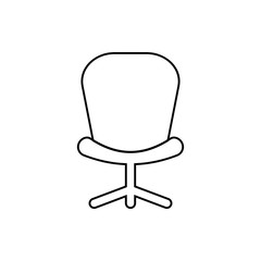 office chair icon. Element of Furniture for mobile concept and web apps icon. Thin line icon for website design and development, app development