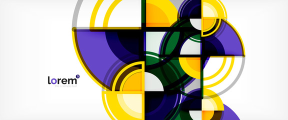 Modern geometric abstract background