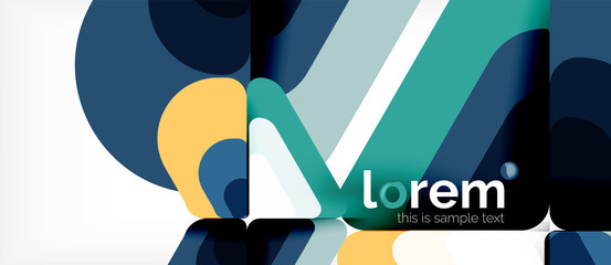 Abstract background multicolored geometric shapes modern design