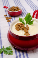 Thick vegetable cream soup