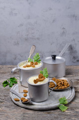 Thick vegetable cream soup