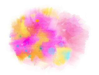 Abstract hand drawn watercolor background. Grunge texture for cards and flyers design. Digital art painting